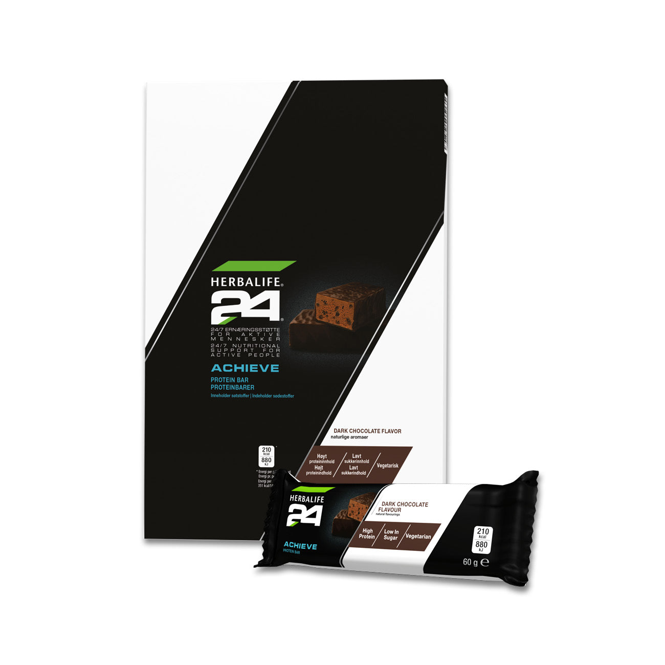 H24 Achieve Bar Dark Chocolate 6 stk